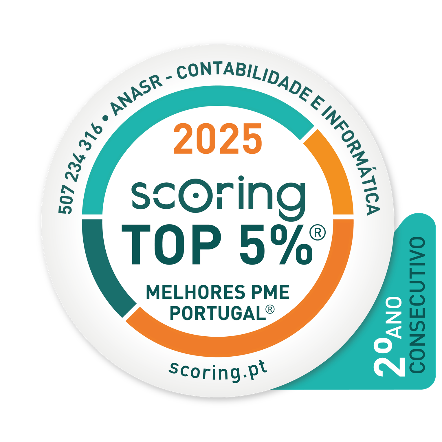 Distinção TOP 5 Cegid — 2025